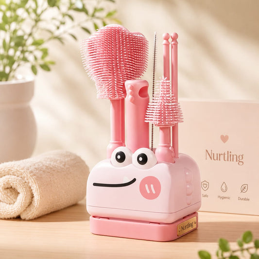 3-in-1 Premium Baby Bottle & Feeder Cleaning Brush Set