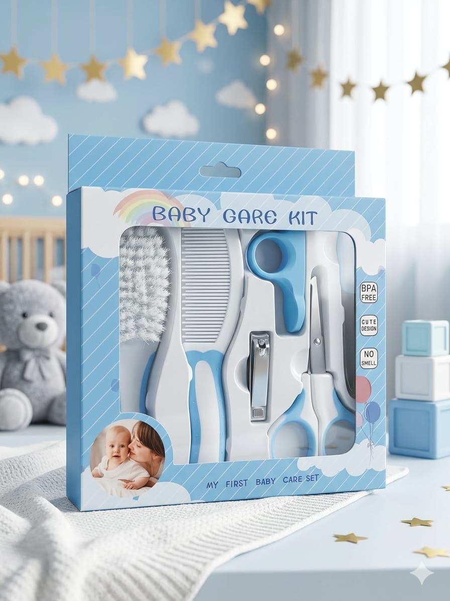 Nurtling Premium 6-Piece Baby Grooming Kit