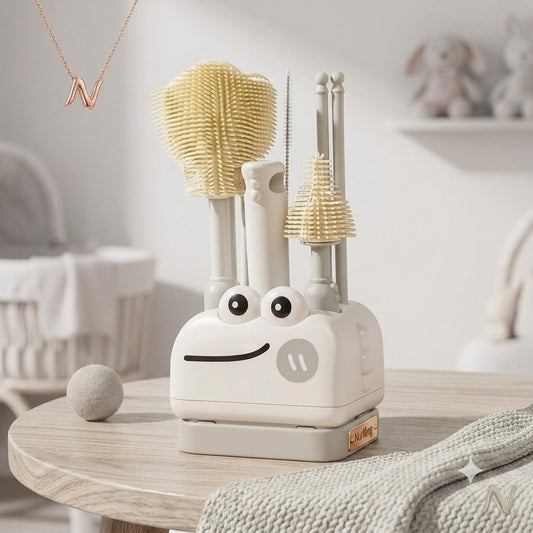 Nurtling Bottle & Feeder Cleaning Brush Set — 3-in-1 Baby Cleaning Kit