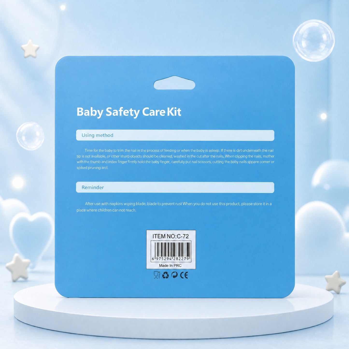 Nurtling Baby Safety Care Kit — 4-Piece Nail & Grooming Set (0M+)