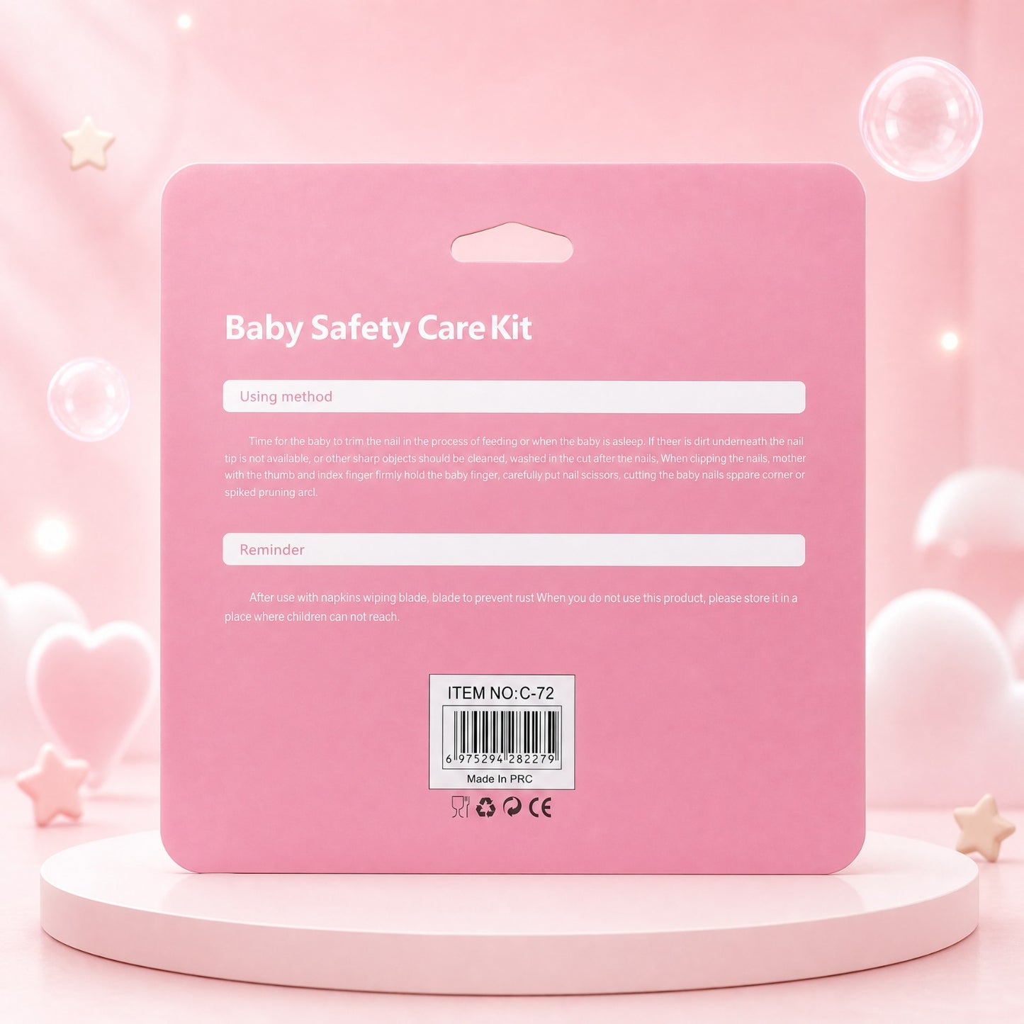 Nurtling Baby Safety Care Kit — 4-Piece Nail & Grooming Set (0M+)