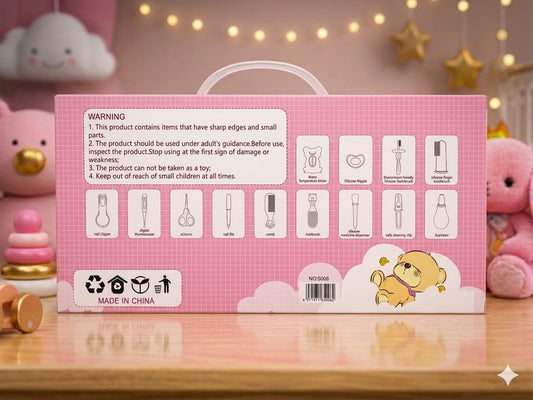 Nurtling 13-Piece Essential Baby Care Kit (pink)