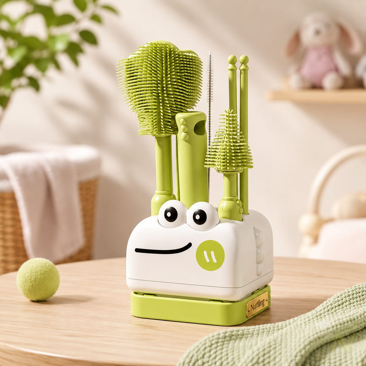 3-in-1 Premium Baby Bottle & Feeder Cleaning Brush Set