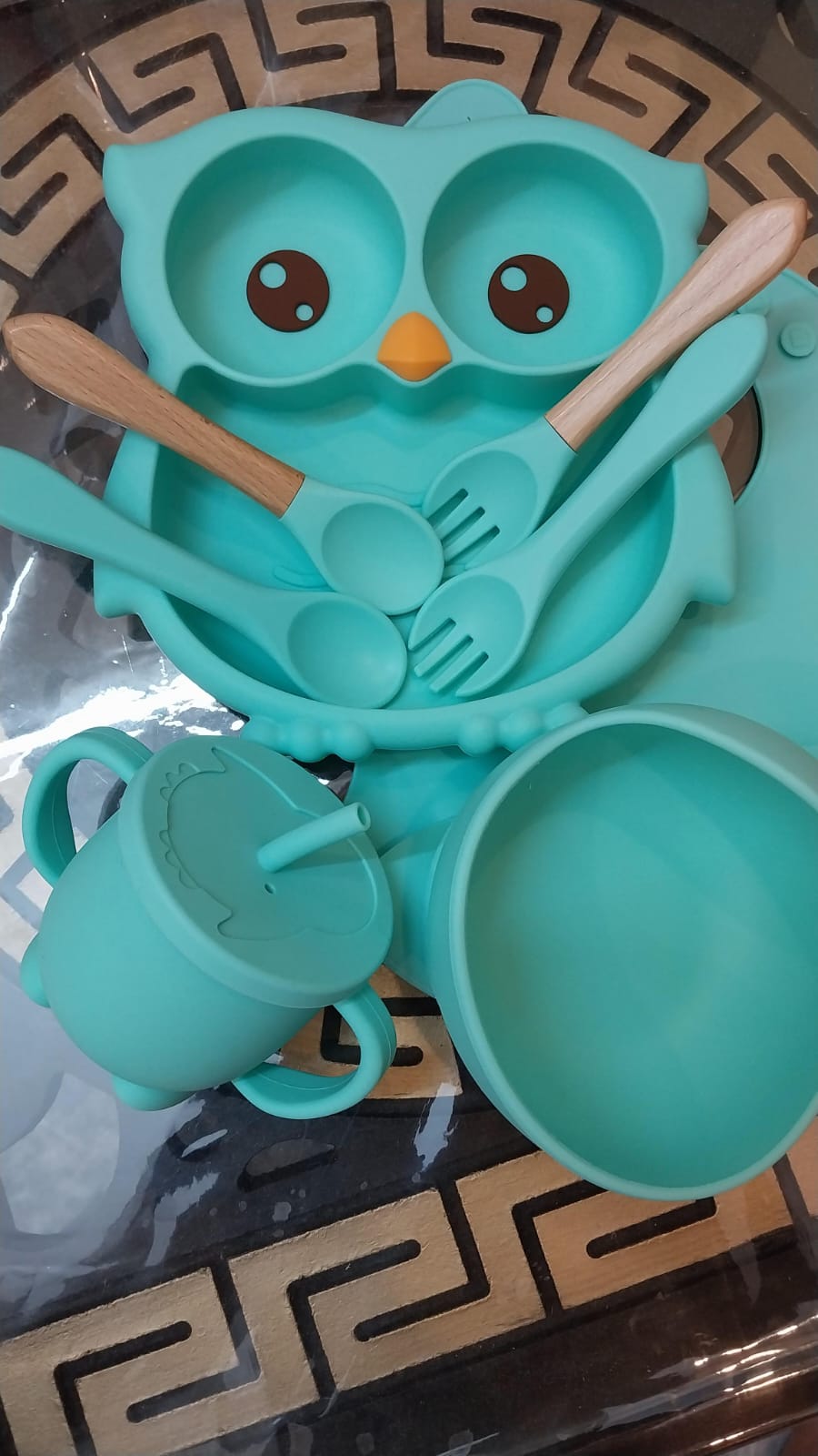 Nurtling Premium Silicone Owl Feeding Set for Babies