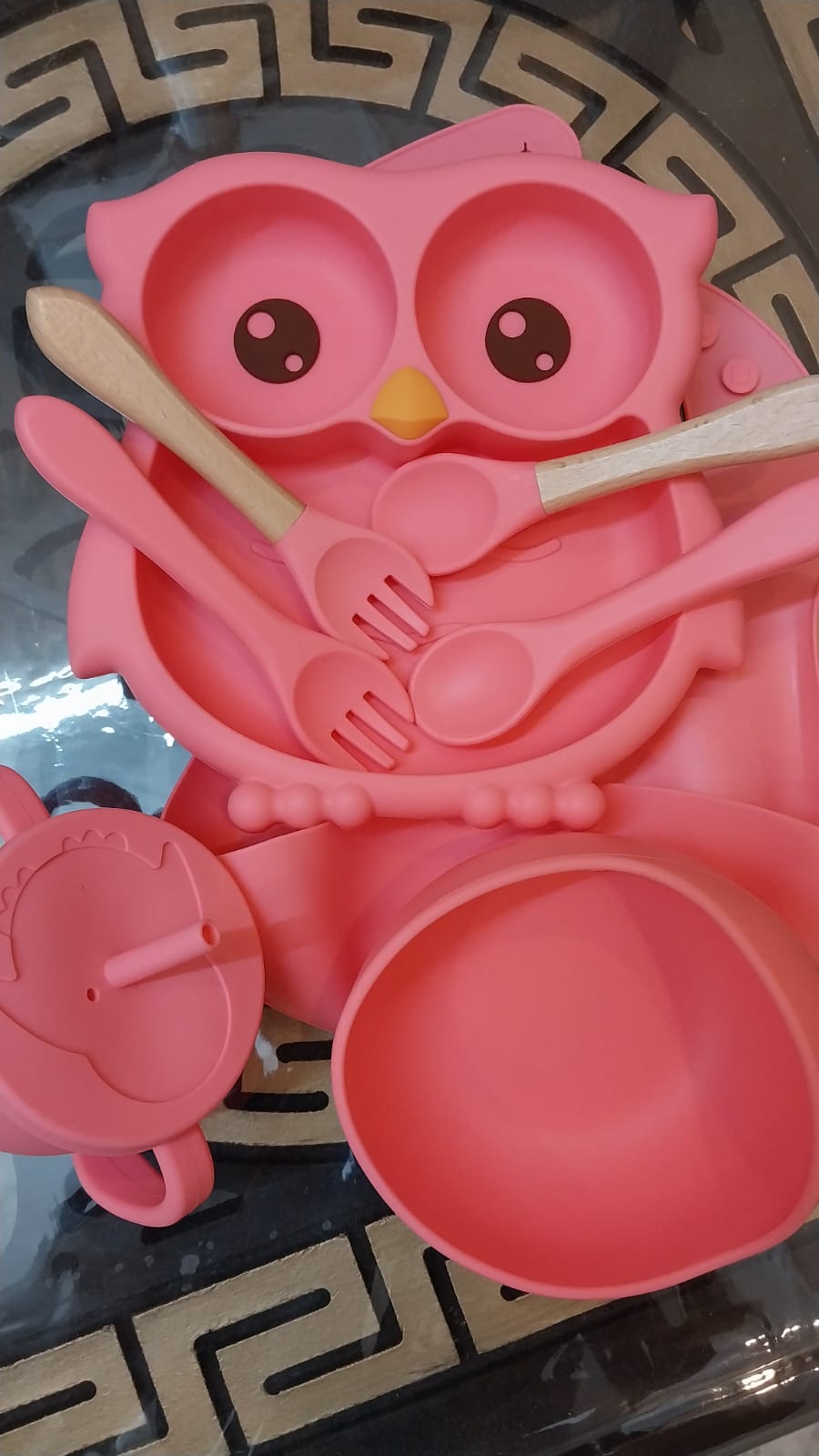 Nurtling Premium Silicone Owl Feeding Set for Babies